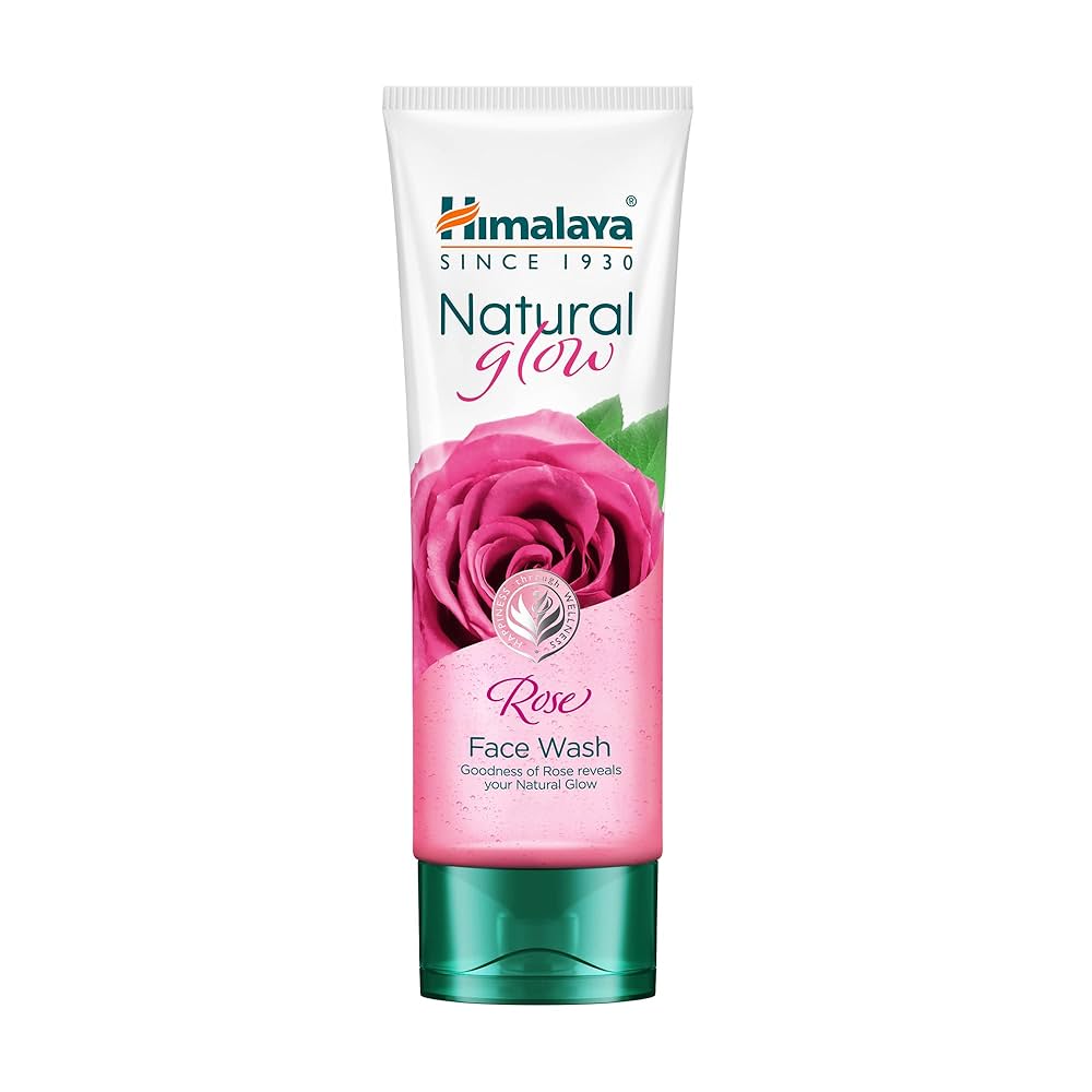 HIMALAYA NATURAL GLOW ROSE FACE WASH 100ML