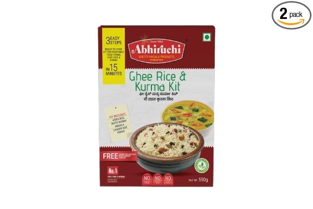 ABHIRUCHI GHEE RICE AND KURMA KIT 500G