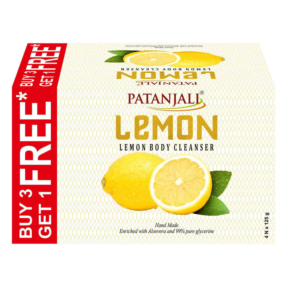 PATANJALI LEMON BODY SOAP  125G 4NET B3G1