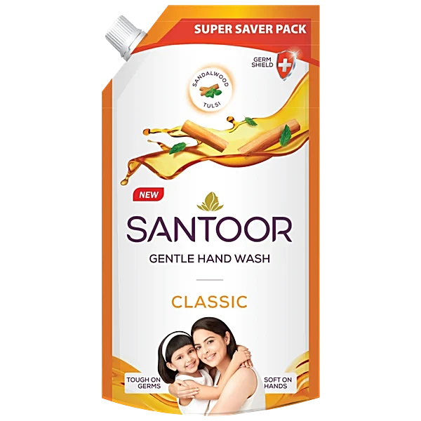 SANTOOR CLASSIC GENTLE HAND WASH 675ML